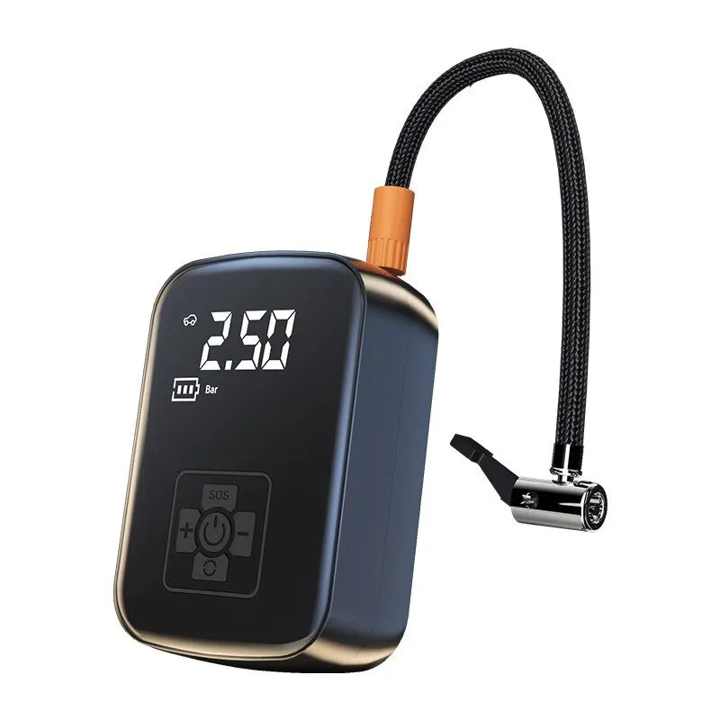 Effortless Inflation Anywhere with Our Wireless Car Air Compressor Electric Tire Inflator Pump: Perfect for Motorcycles, Bicycles, Boats, and Auto Tires, Even Sports Balls!