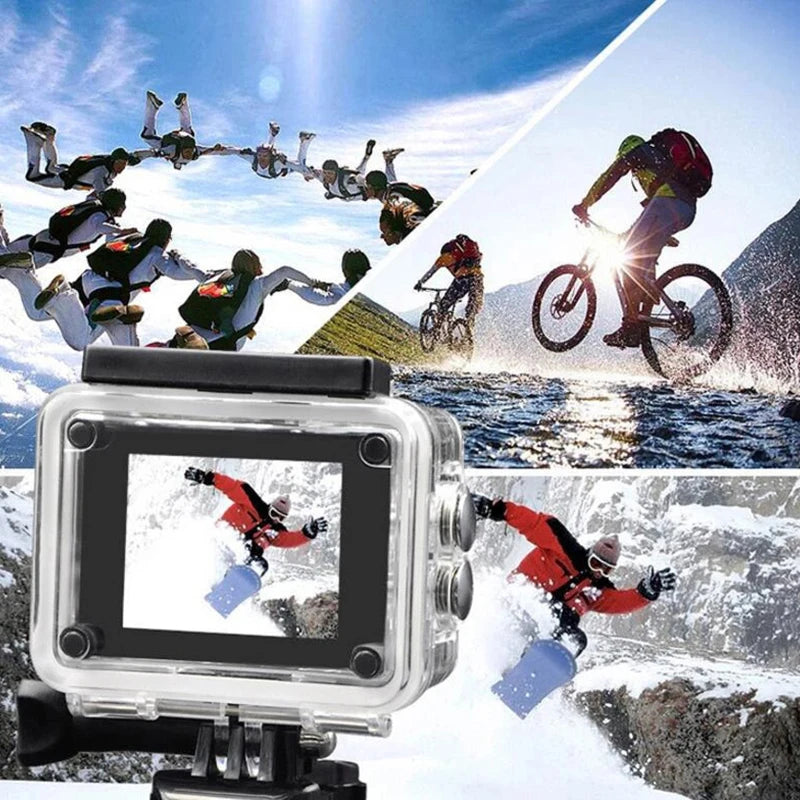 Ultra HD 4K Action Camera 1080P/30FPS WiFi 2.0-inch 170D Underwater Waterproof Helmet Video Recording Go Cameras Sports Cam Pro