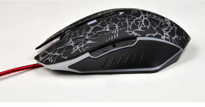 Gaming Mouse with Colorful Backlight, Wired, 4000 DPI, Ergonomic Design for PC, Laptop, Desktop.