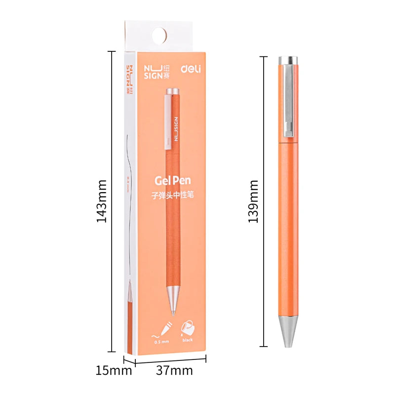 Elevate your writing experience with the Xiaomi Deli Metal Gel Pen! Perfect for office, students, and business use.