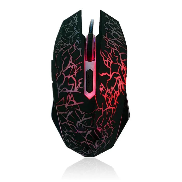 Gaming Mouse with Colorful Backlight, Wired, 4000 DPI, Ergonomic Design for PC, Laptop, Desktop.