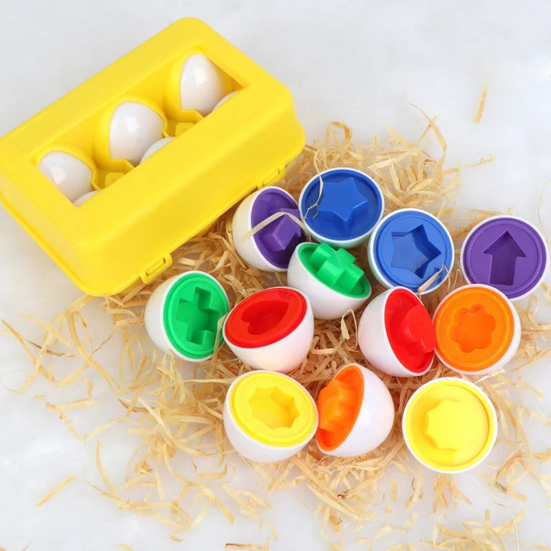 Smart Shape Matching Eggs - a fun and educational toy for kids, fostering learning and Montessori-style play!