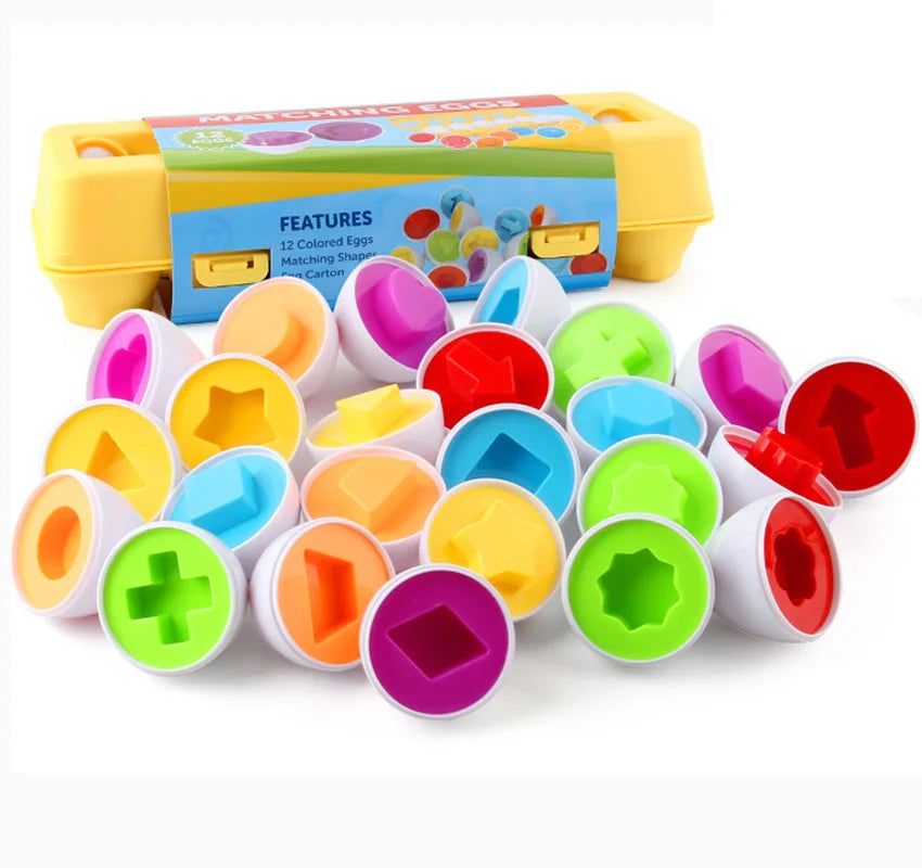 Smart Shape Matching Eggs - a fun and educational toy for kids, fostering learning and Montessori-style play!