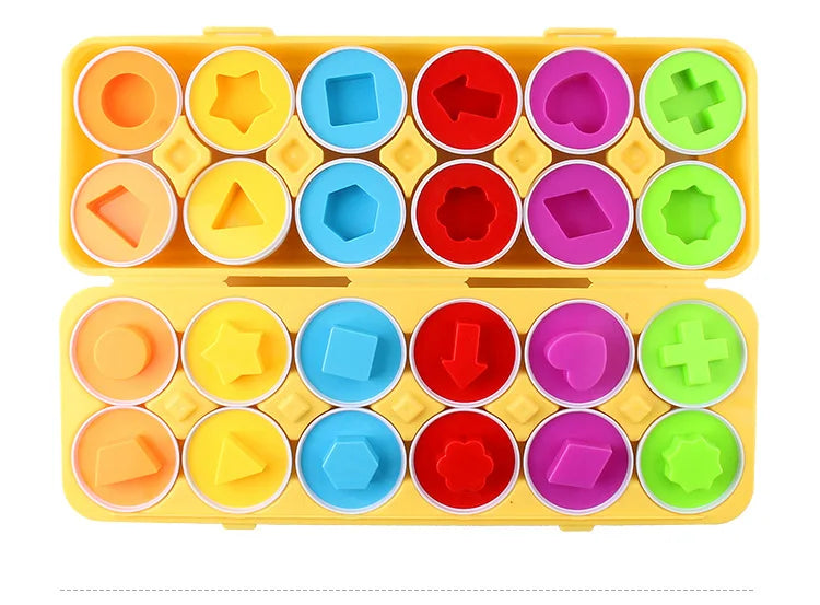 Smart Shape Matching Eggs - a fun and educational toy for kids, fostering learning and Montessori-style play!