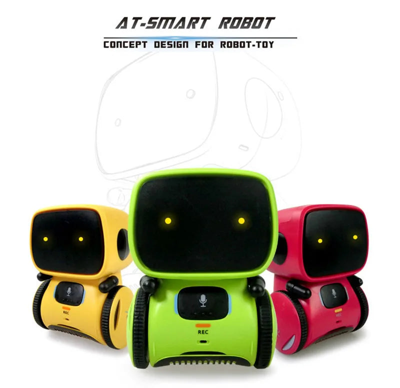 Get the party started with our Emo Robot! Sing, dance, repeat, and respond to voice commands.