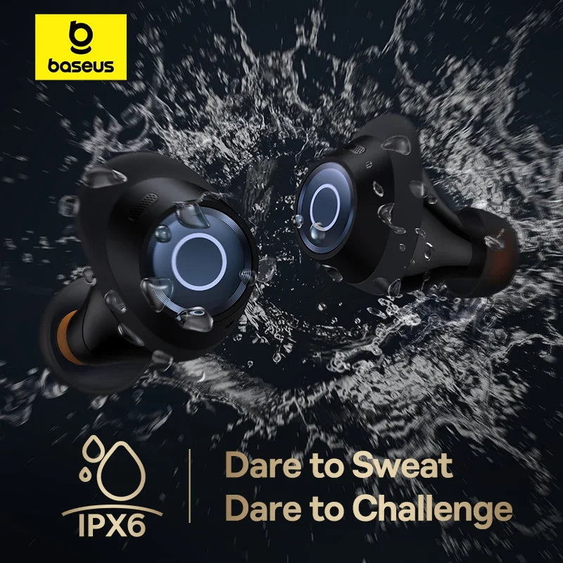 Enjoy superior sound with Baseus Bowie MA10 Pro Wireless Earphones! Active noise cancellation, Bluetooth 5.3, 40-hour battery life, IPX6 waterproofing.