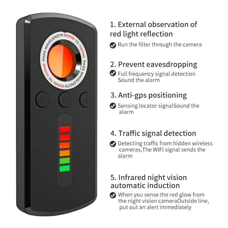 Safeguard your privacy with our Hidden Camera Detector.