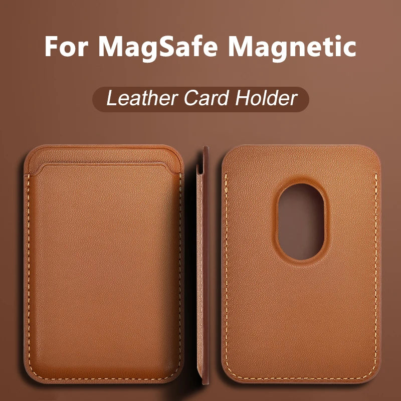 Get a 3D Magnetic Card Wallet Holder for iPhone 14, 13 Pro Max, 12 Pro Max, and Mini 13 with no logo. MagSafe compatible.