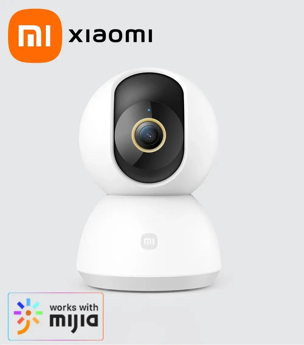 Smart Home Security Camera Mi PTZ 2K Webcam 1296P 3 Megapixel, Xiaomi 360° AI Human Detection Night Vision Webcam