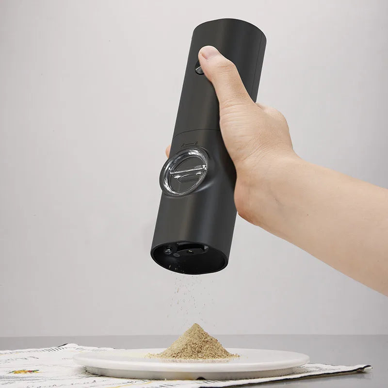 Electric Salt And Pepper Grinder With Adjustable Coarseness Refillable Mill Battery Powered Kitchen Gadget