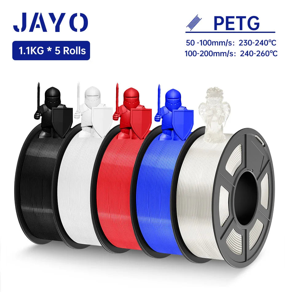 JAYO PLA /  SILK / PLA META / PETG / PLAMatte / High Speed PLA/ PLA PLUS 3D Filament 1.75mm 3D Printer Filament 1.1KG/Roll