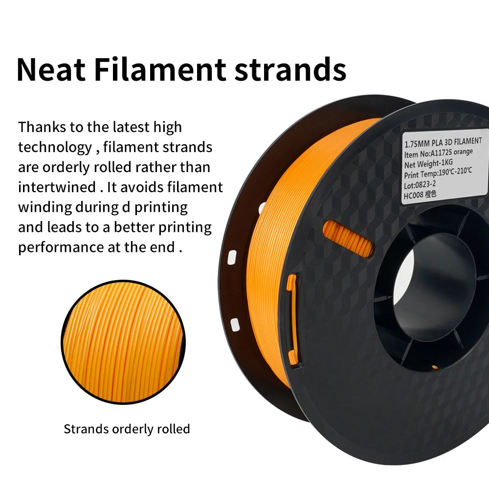 Kee Pang 3D Printer 1KG 1.75mm PLA PETG Filament  2.2lbs High Quality  3D Printing Eco-friendly  Plastic Consumables