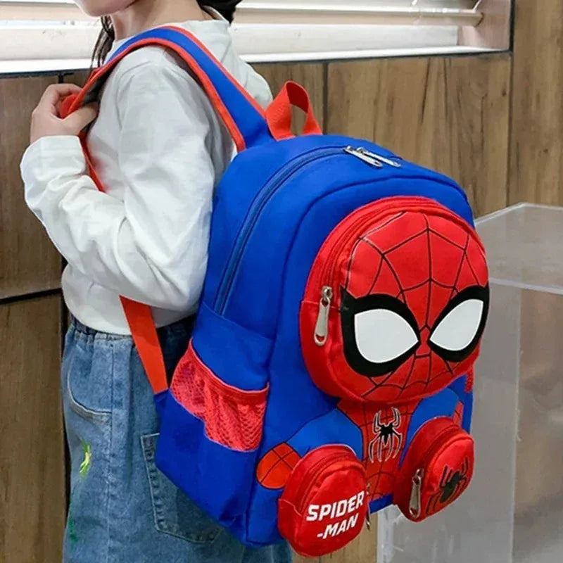 New Kids Backpacks Super Heroes Student School Bag Cartoon 3d Stereo Kindergarten Backpack Children's Travel Bag Gift Toy Decor