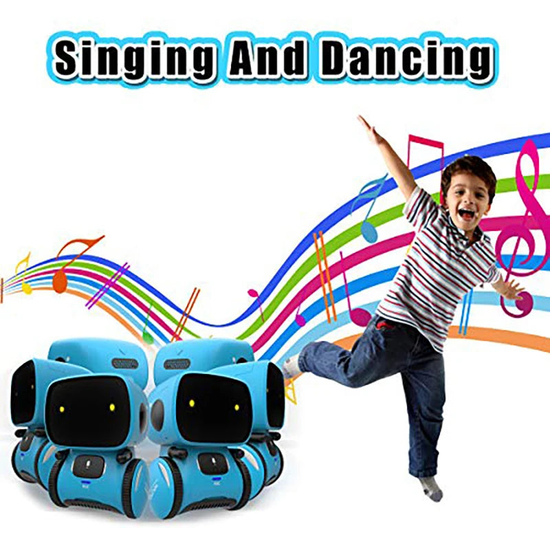 Get the party started with our Emo Robot! Sing, dance, repeat, and respond to voice commands.