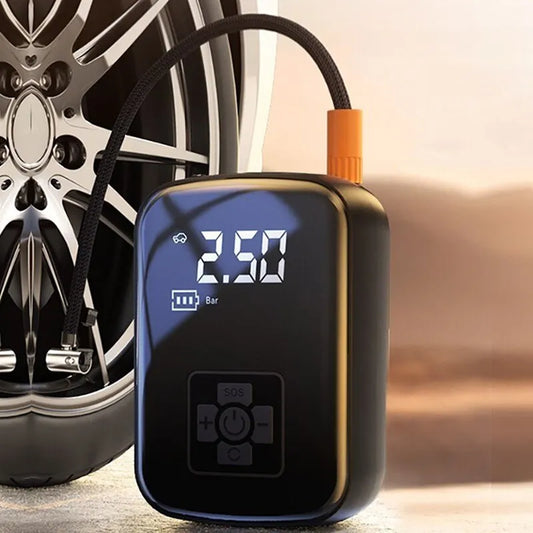 Effortless Inflation Anywhere with Our Wireless Car Air Compressor Electric Tire Inflator Pump: Perfect for Motorcycles, Bicycles, Boats, and Auto Tires, Even Sports Balls!