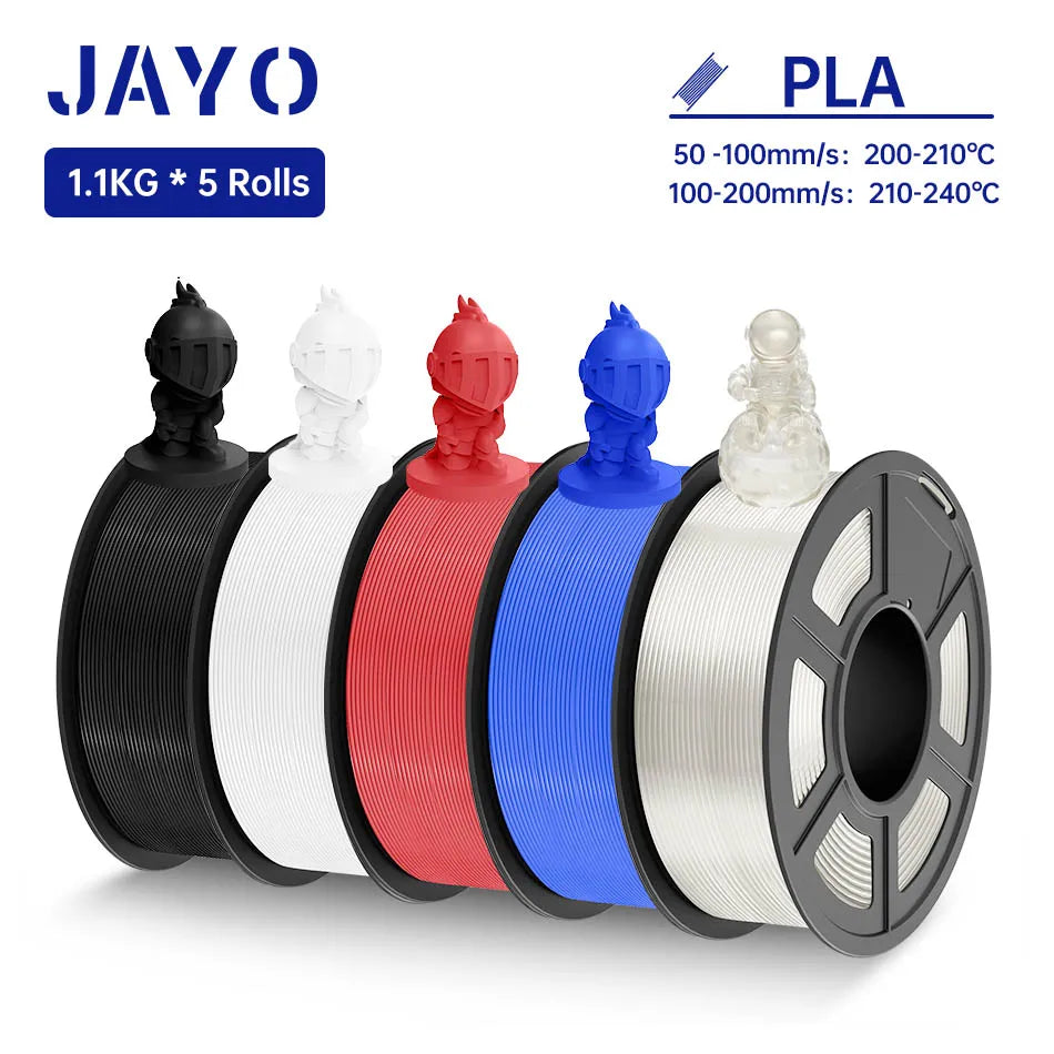 JAYO PLA /  SILK / PLA META / PETG / PLAMatte / High Speed PLA/ PLA PLUS 3D Filament 1.75mm 3D Printer Filament 1.1KG/Roll