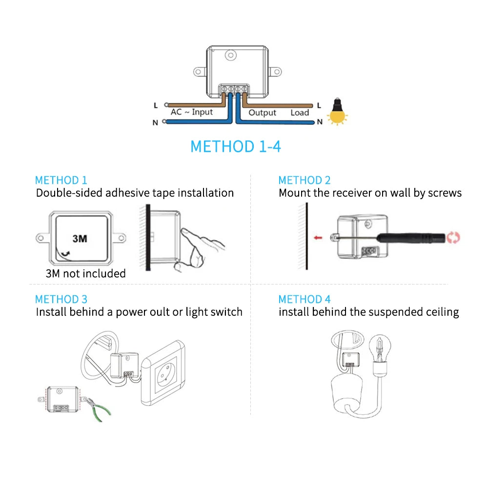 Smart Home Wireless 433mhz Light Switch House Improvement Self-Power Remote Controller Push Button Wall Switch Set