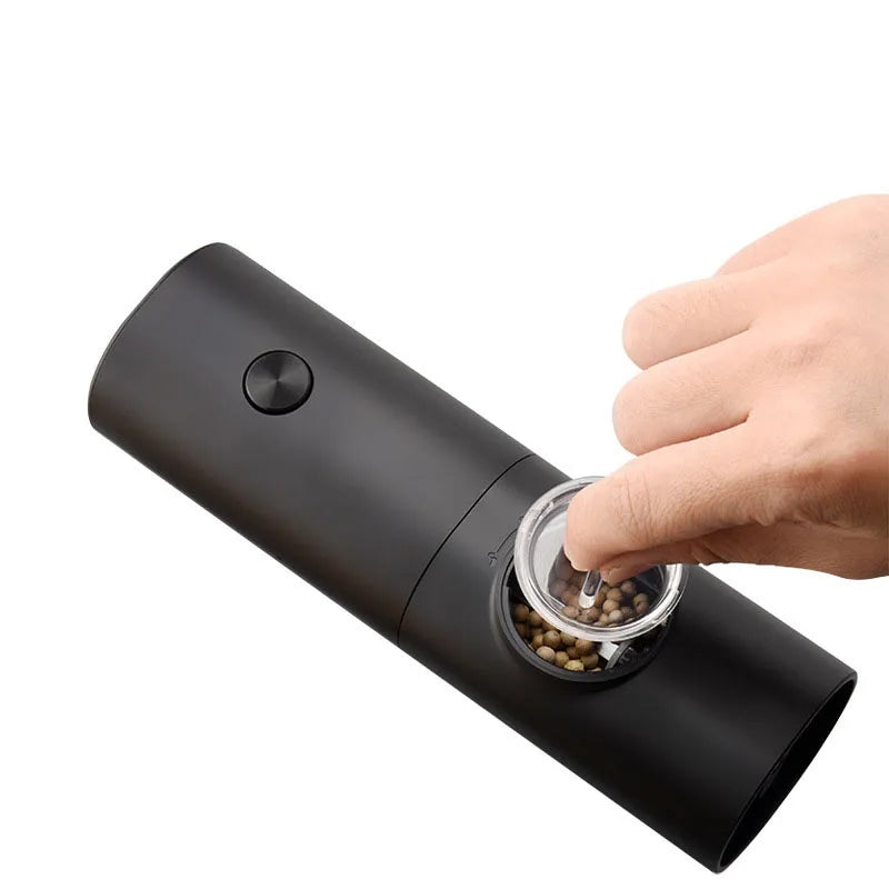 Electric Salt And Pepper Grinder With Adjustable Coarseness Refillable Mill Battery Powered Kitchen Gadget