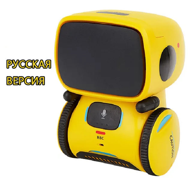 Get the party started with our Emo Robot! Sing, dance, repeat, and respond to voice commands.