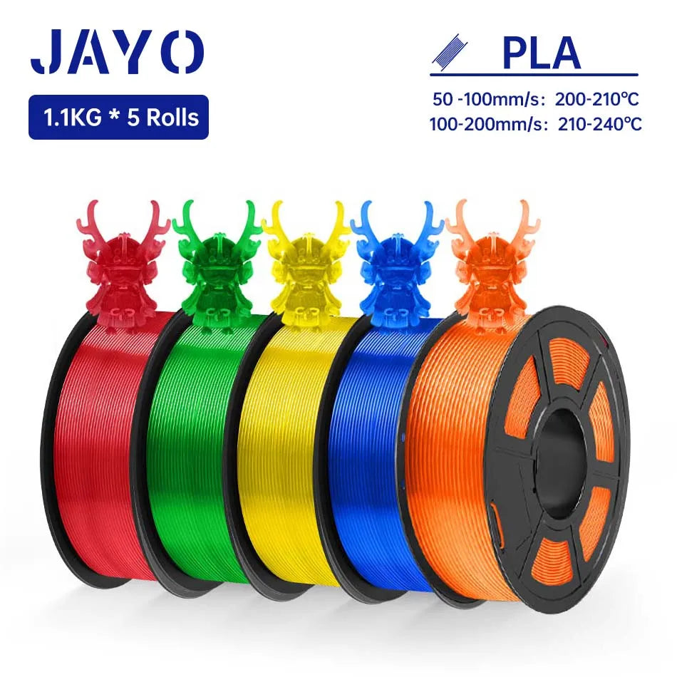 JAYO PLA /  SILK / PLA META / PETG / PLAMatte / High Speed PLA/ PLA PLUS 3D Filament 1.75mm 3D Printer Filament 1.1KG/Roll