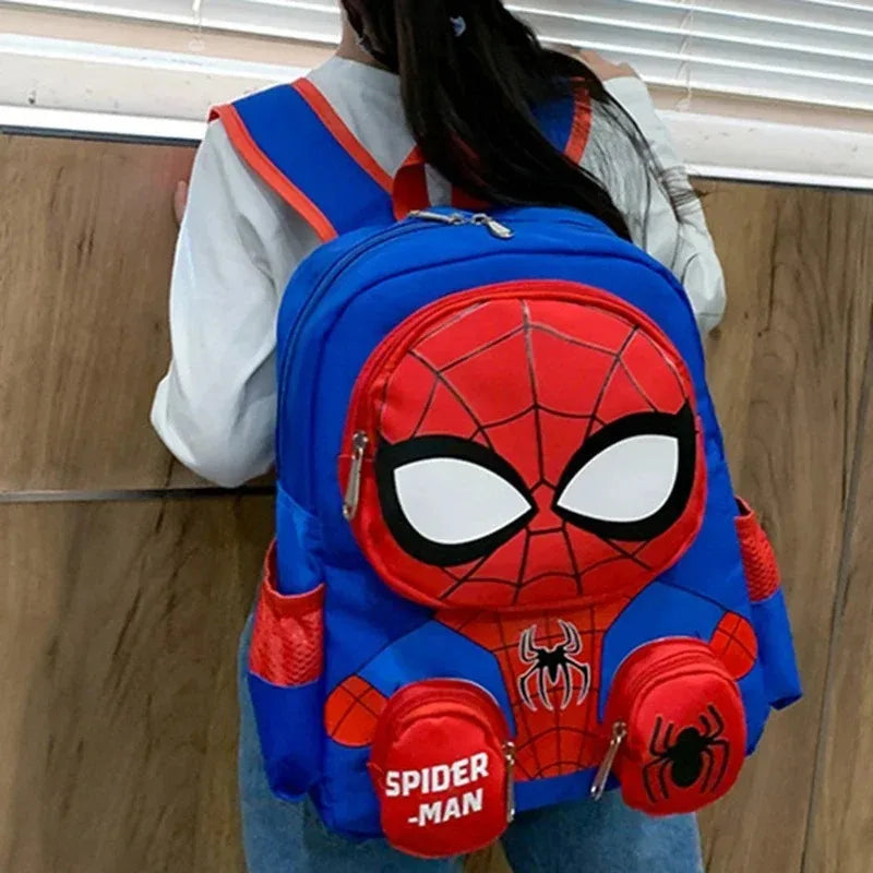 New Kids Backpacks Super Heroes Student School Bag Cartoon 3d Stereo Kindergarten Backpack Children's Travel Bag Gift Toy Decor