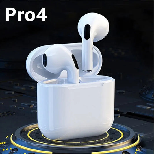 Experience Pro-Level Sound Freedom with Our Pro 4 TWS Wireless Headphones: Bluetooth 5.0, Waterproof Design, and Built-in Mic for Xiaomi, iPhone, and More! Elevate Your Audio Experience with Pro4 Earbuds.