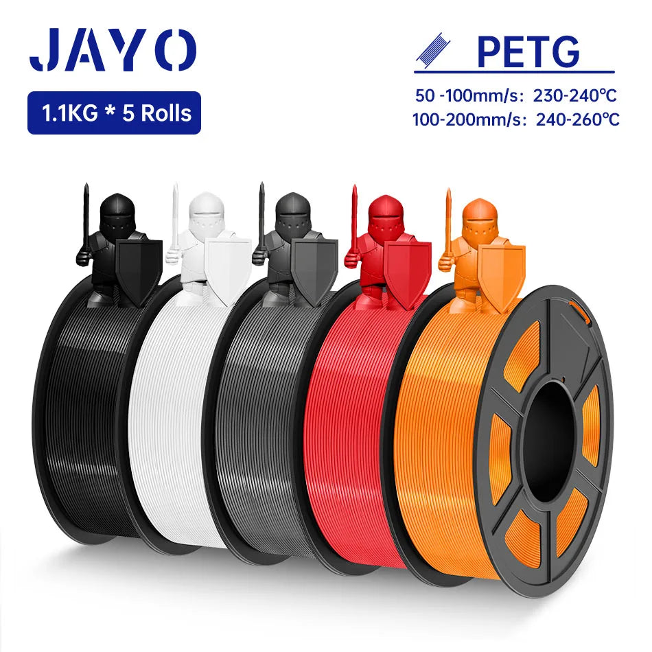 JAYO PLA /  SILK / PLA META / PETG / PLAMatte / High Speed PLA/ PLA PLUS 3D Filament 1.75mm 3D Printer Filament 1.1KG/Roll