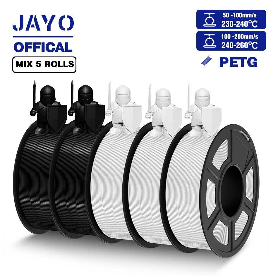 JAYO PLA /  SILK / PLA META / PETG / PLAMatte / High Speed PLA/ PLA PLUS 3D Filament 1.75mm 3D Printer Filament 1.1KG/Roll