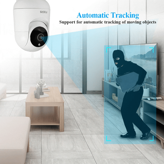 Smart Home Indoor Wireless IP Surveillance Camera AI Detect Automatic Tracking Security Baby Monitor (Fuers 3MP WiFi Camera Tuya )
