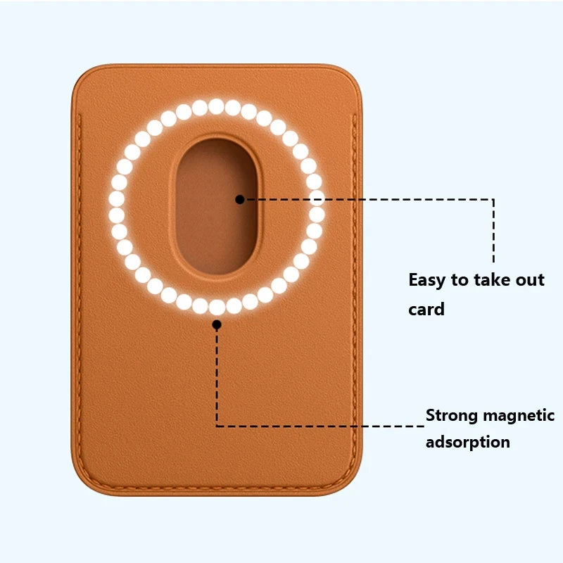 Get the Magsafe Magnetic Leather Slot Card Holder Wallet Case for iPhone 14 13 12 Pro Max Plus and Samsung S23 S22 Ultra.