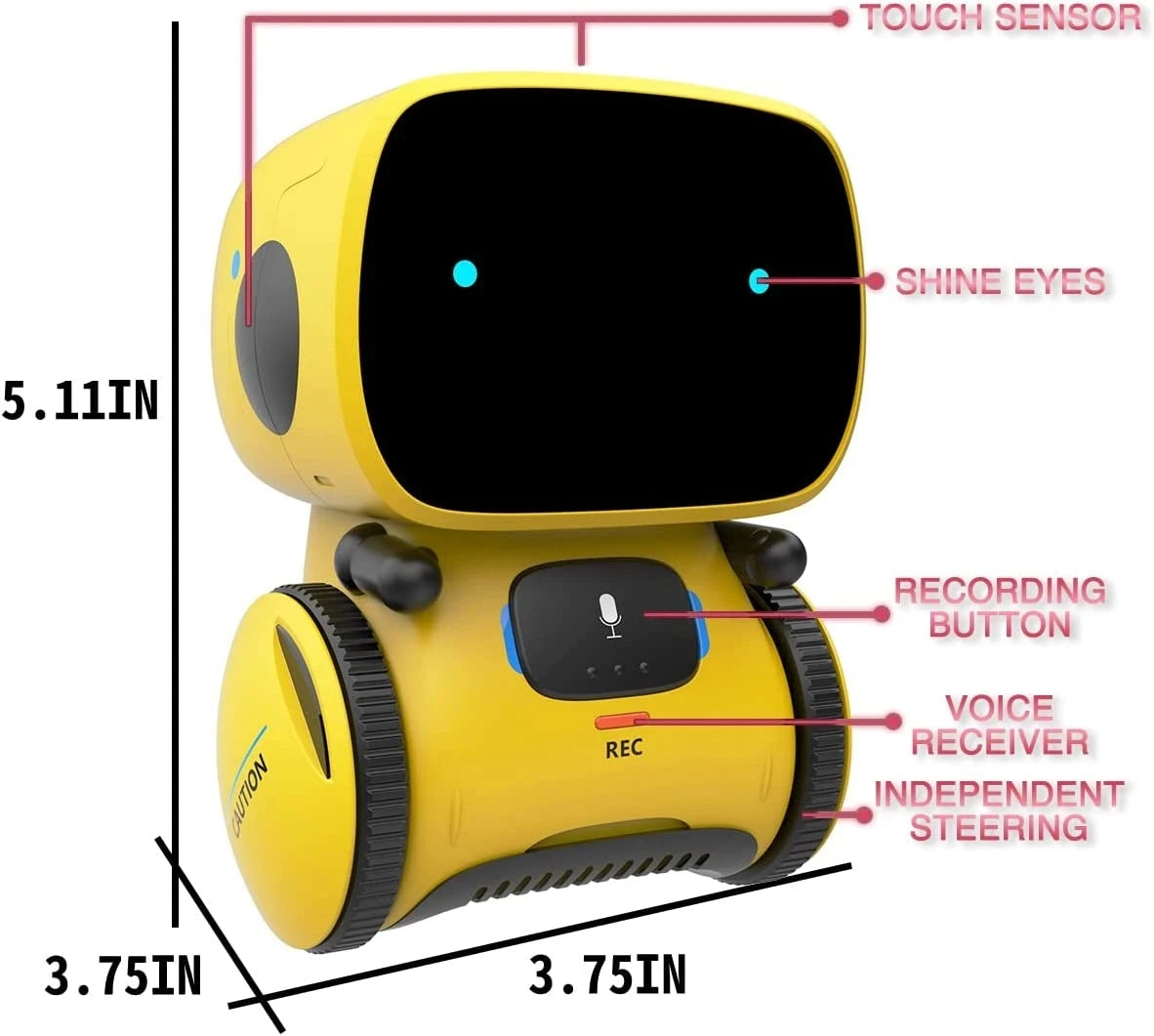 Get the party started with our Emo Robot! Sing, dance, repeat, and respond to voice commands.