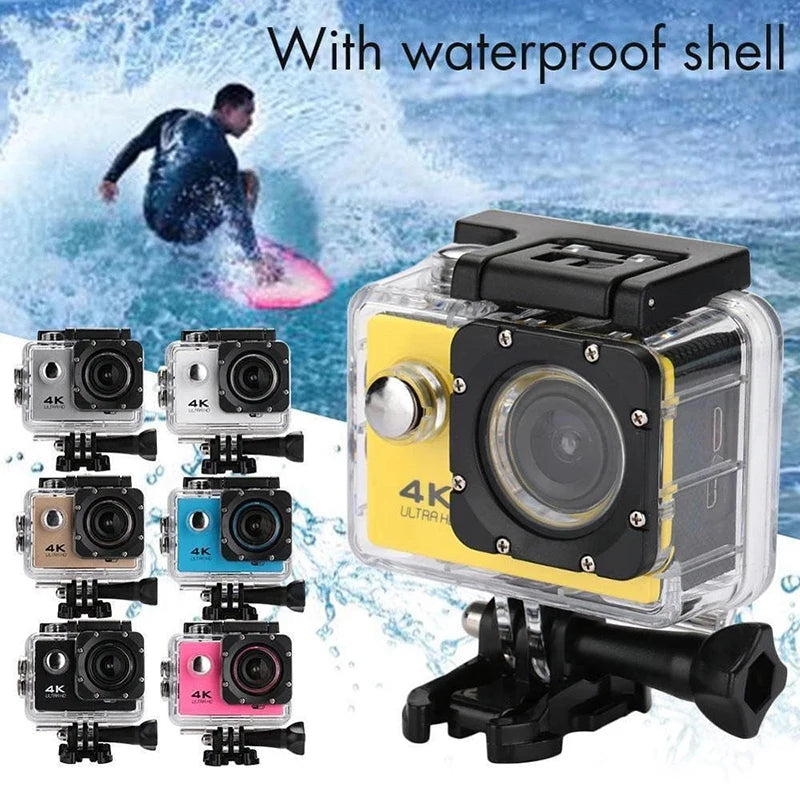 Ultra HD 4K Action Camera 1080P/30FPS WiFi 2.0-inch 170D Underwater Waterproof Helmet Video Recording Go Cameras Sports Cam Pro