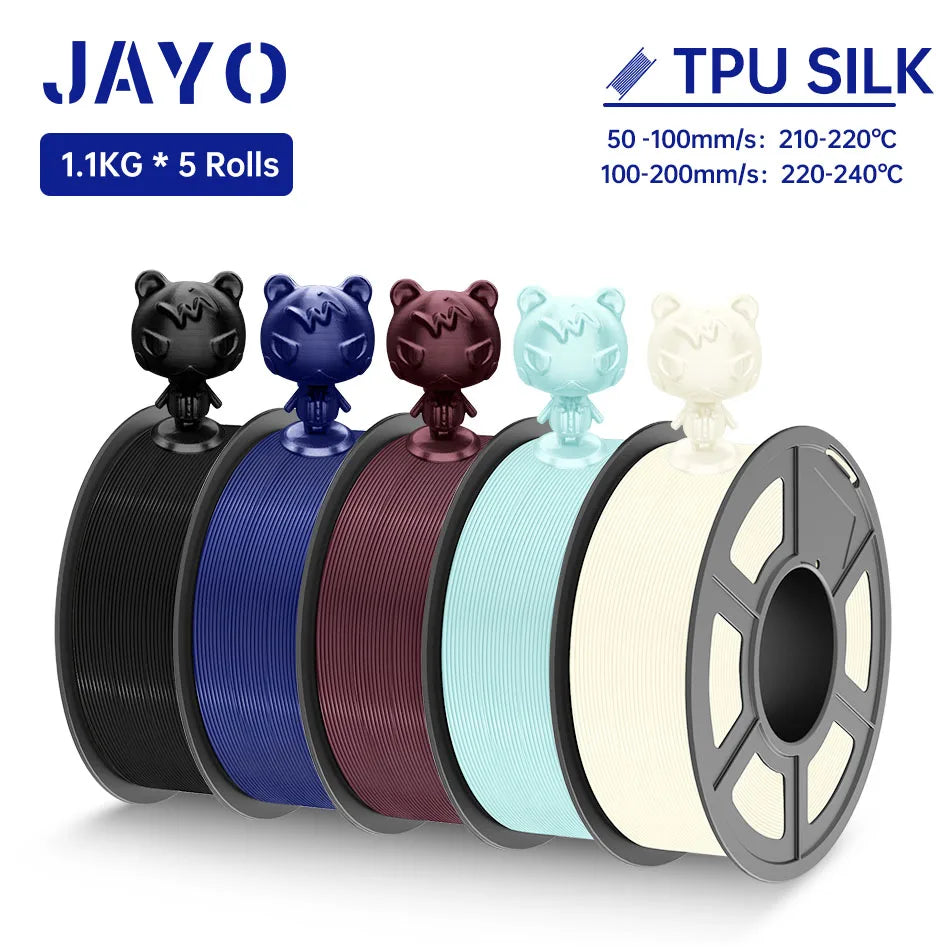 JAYO PLA /  SILK / PLA META / PETG / PLAMatte / High Speed PLA/ PLA PLUS 3D Filament 1.75mm 3D Printer Filament 1.1KG/Roll