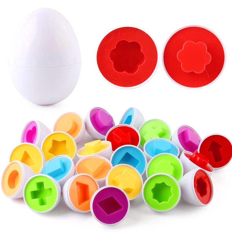 Smart Shape Matching Eggs - a fun and educational toy for kids, fostering learning and Montessori-style play!